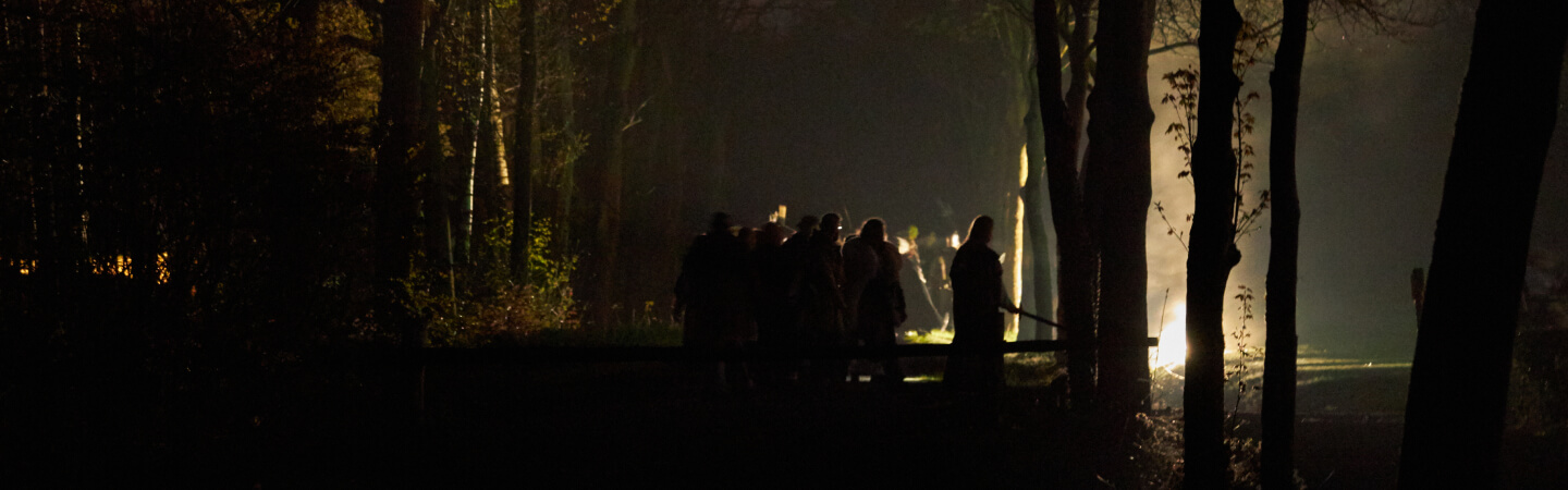 Charm deelnemers tijdens het larp evenement